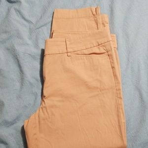Ann Taylor Loft Peach Original Crop Pants